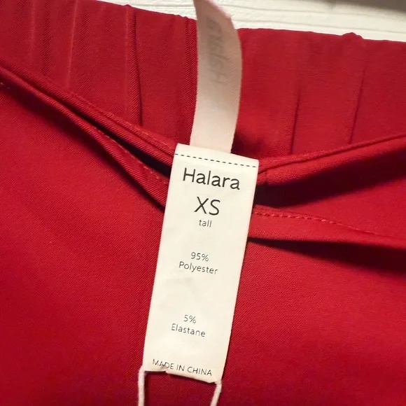 ❤️ Halara High-Waist Wrap Wide-Leg Pants Size XS Tall | Red | NWT - Picture 5 of 9